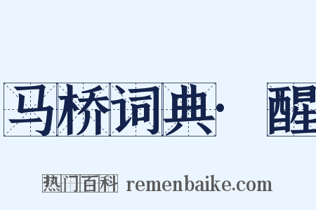 马桥词典·醒是什么意思的图片